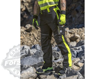 Kalhoty ARDON®NEON zkrácené černo-žlutá S (Velikost S)