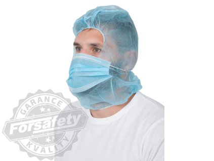 Jednorázová PP kukla s rouškou ARDON®Astro-cap (50ks) modrá W (Velikost modré odstíny, bílá)