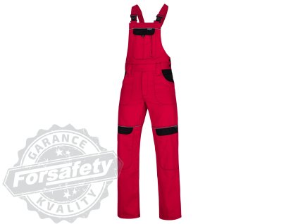 Kalhoty s laclem ARDON®COOL TREND červené zkrácené S (Velikost S)