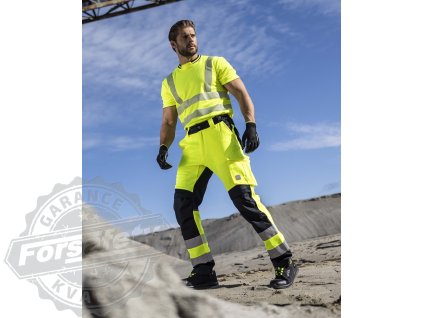Reflexní kalhoty ARDON®SIGNAL+ prodloužené žluto-černá  - DOPRODEJ S (Velikost S)