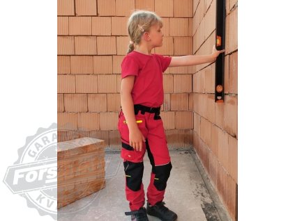 Dětské kalhoty ARDON®4Xstretch® červená 98-104 (Velikost 98-104)