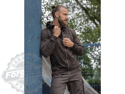 Mikina ARDON®3DBreathe hnědá melange S (Velikost S)