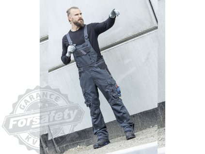 Zimní kalhoty s laclem ARDON®VISION tmavě šedá S (Velikost S)