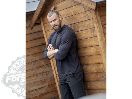 Tričko ARDON®CUBA s dlouhým rukávem černá S (Velikost S)