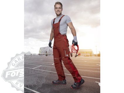 Kalhoty s laclem ARDON®URBAN  prodloužené červená - DOPRODEJ L (Velikost L)