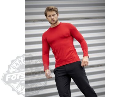 Tričko ARDON®CUBA s dlouhým rukávem červená S (Velikost S)
