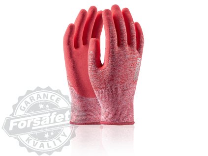 Máčené rukavice ARDON®NATURE TOUCH - s prodejní etiketou - melange růžová 06-SPE (Velikost 06-SPE)