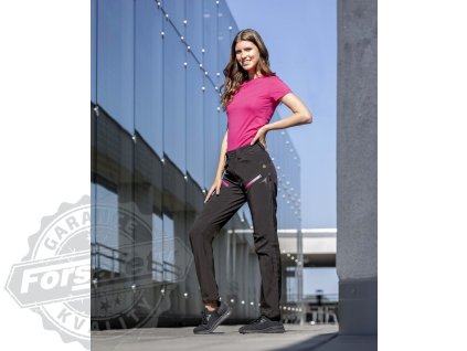 Dámské softshellové kalhoty ARDON®CREATRON®  černo-růžová 34 (Velikost 34)