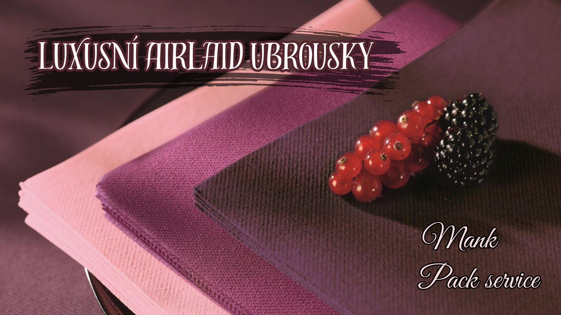 Airlaid jednobarevné ubrousky