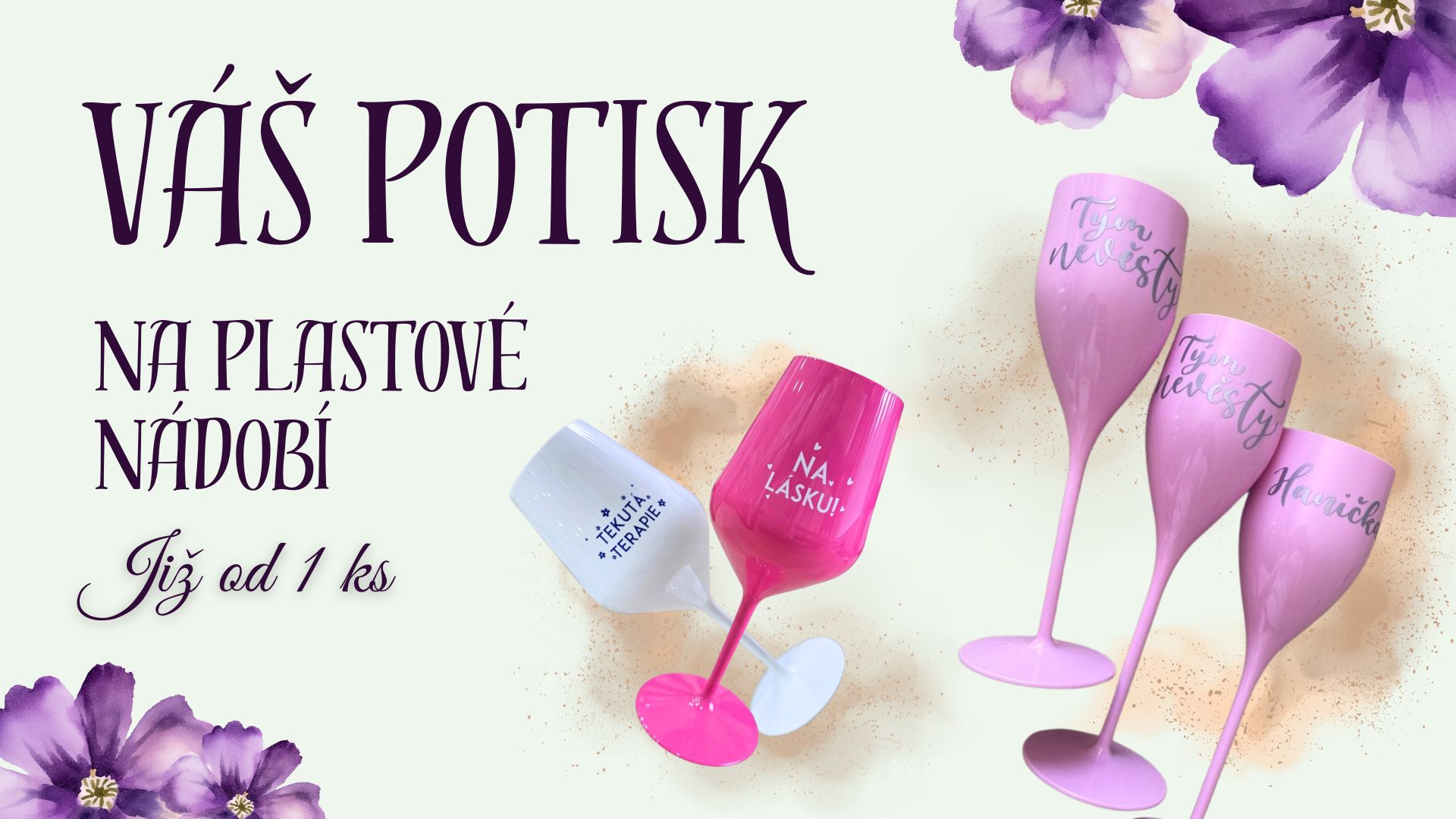 Potisk plastového nádobí