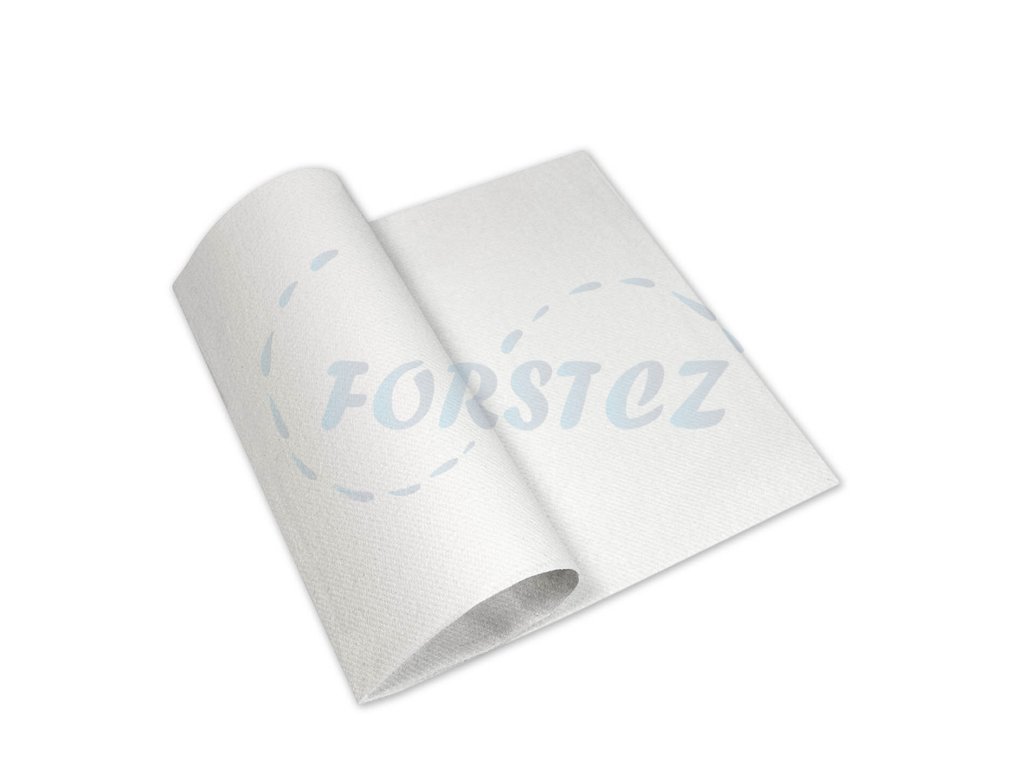 Airlaid bílé ubrousky COLOR Bianco 40x40cm 50 ks