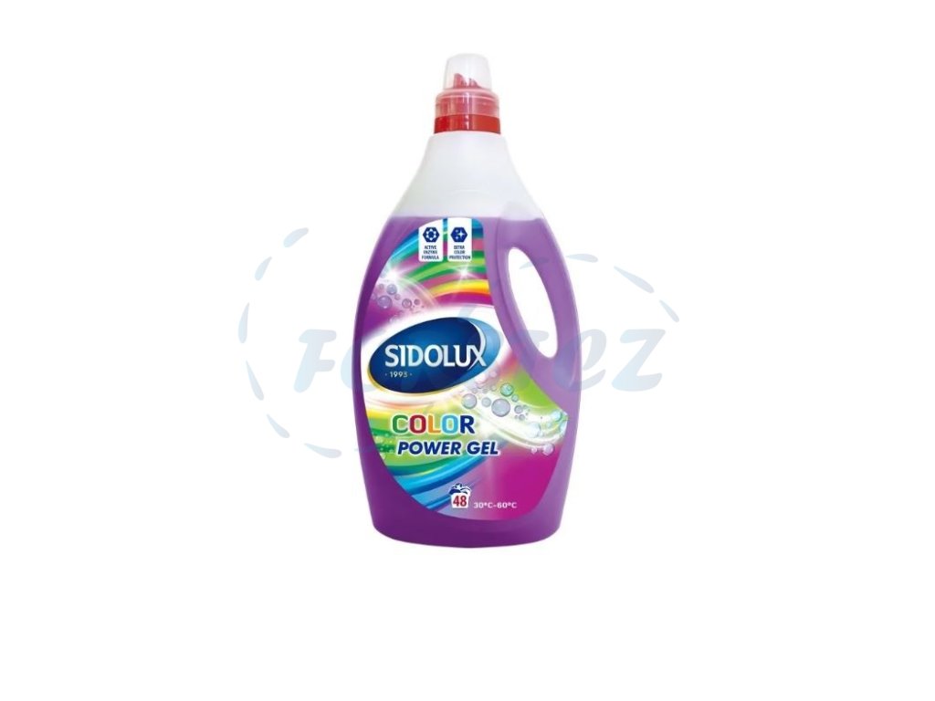 Sidolux Power Color prací gel na barevné prádlo 1,92 L 48 dávek