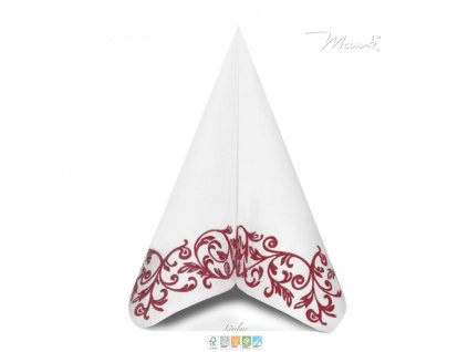 Airlaid ubrousky ROB - Gold/Silver/Bordeaux 50 ks 40x40 cm