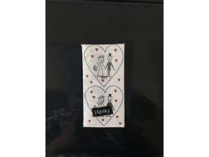 Svatební papírové kapesníčky 10 ks. - MARRIAGE