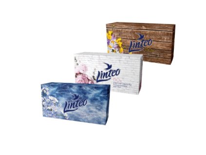 LINTEO papírové kapesníky 2vr. 100ks
