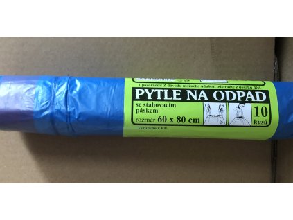 Odp. pytel 60l se stahovacím páskem 60x80cm modrý