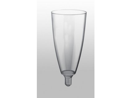 Plastový pohár bez stopky na šampaňské Flute, PS 120 ml 20 ks