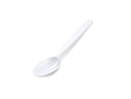 Lžička na kávu plastová PP vratná bílá, 13 cm (50ks)