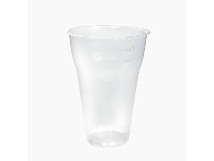 Plastový kelímek PP na pivo a limonádu 0,4 L, transp. (50 ks)
