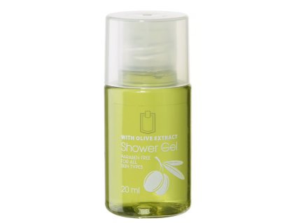 hotelový sprchový gel oliva 20 ml lahvička