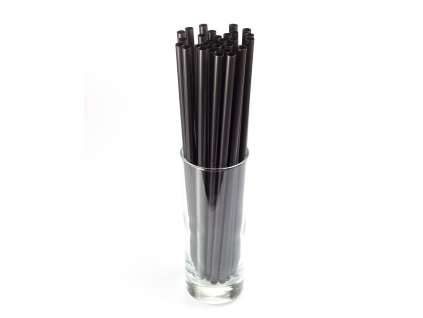Brčka plastová MAKRO černá 280 x 7 mm (250 ks)