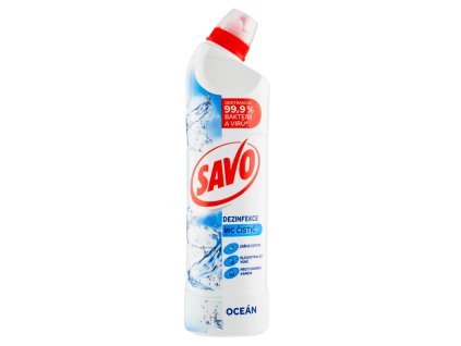 SAVO WC gel dezinfekční čistící přípravek oceán 750ml