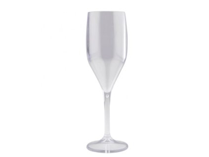 Pohár na stopce na šampaňské, nerozbitný 150ml transparentní