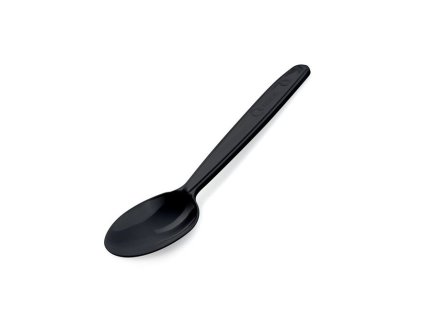 Lžička na kávu plastová PP vratná černá13 cm (50ks)