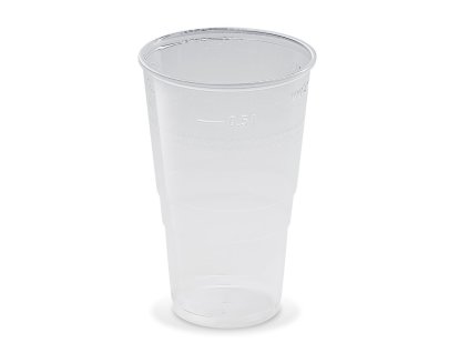 Plastový kelímek (PP) průhledný Ø95mm 0,5L (50 ks)