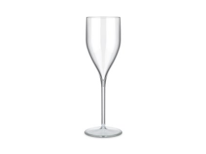 Plastová nerozbitná průhledná sklenice na šampaňské VERONA 180 ml