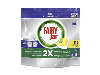 Kapsle do myčky Fairy Jar Professional All in One (115 ks)