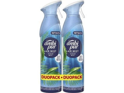 Ambipur Ocean Mist osvěžovač vzduchu Duo pack 2x 185 ml