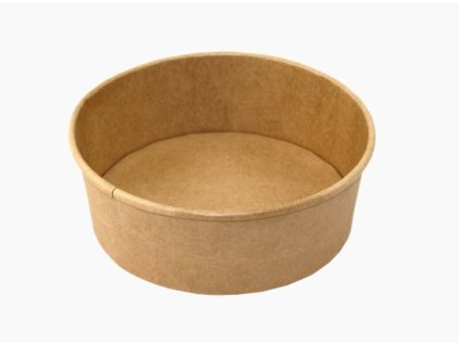 Papírová hnědá miska EKO na salát 1100 ml