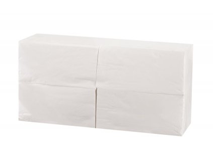 Ubrousky bílé 2vrstvé 33x33 cm skládání 1 8 200 ks