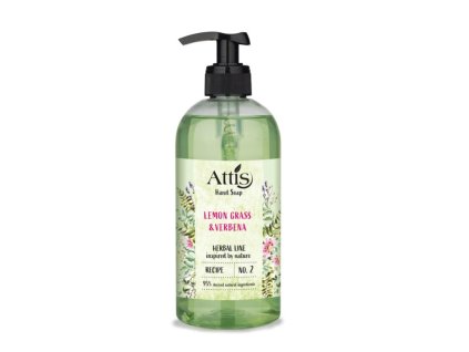 Tekuté mýdlo Attis Herbal line, Lemon grass + Verbena 500 ml