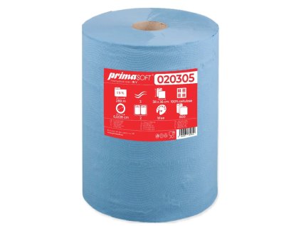 Průmyslové role ručníky primaSOFT 3 vrstvé 100% celulóza 288m návin (2 role)