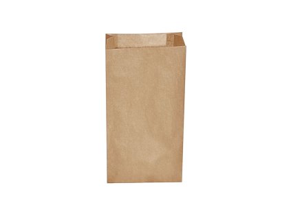 Svačinový papírový sáček hnědý 14 + 7 x 29 cm (500 ks)