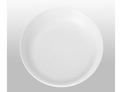 Plastový nerozbitný talíř bílý, PP+MINERAL Ø20,8 cm