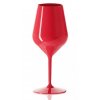 Plastový pohár nerozbitný na bílé víno a koktejly, TT 470 ml červený