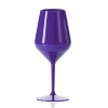 Plastová nerozbitná fialová sklenice na víno 470 ml