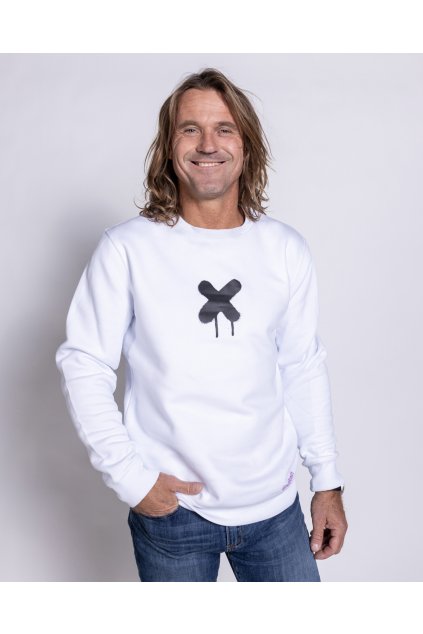 Mikina pánská bílá Xko černé Genuine