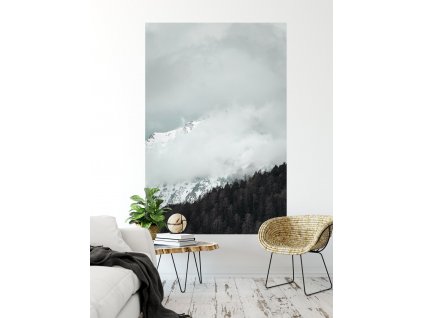 samolepici plakat hory winter mood interier
