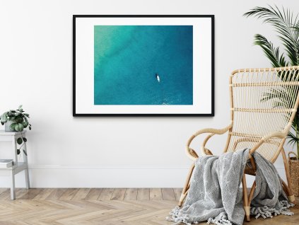 lonely boat plakat inteier