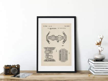 patent tie sa bombarder plakat interier