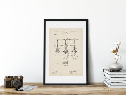 patent vyvrtka plakat interier