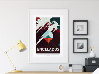 nasa enceladus plakat interier