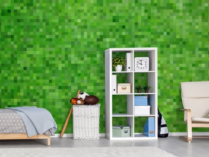 pixel craft zelena klasik interier