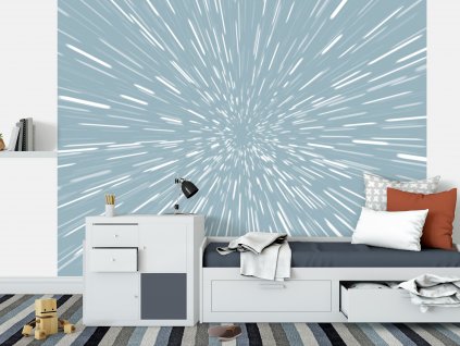 tapeta vesmir star wars skok do hyperprostoru tyrkys interier