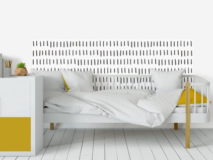 carky pruh postel antracit interier ochrana za postel