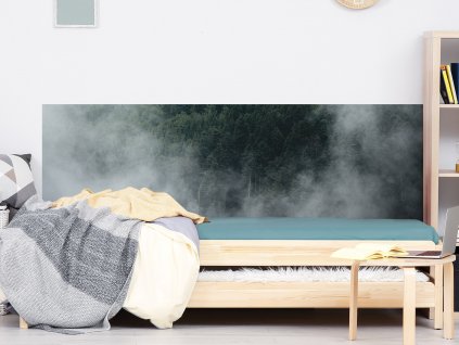 pho pruh postel foggy forest interier